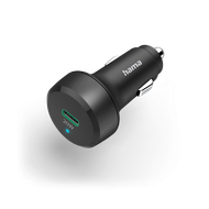 Karikues i shpejtë Hama, për veturë, USB-C/Qualcomm, 20 W, i zi