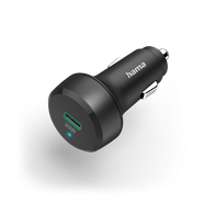 Karikues i shpejtë Hama, për veturë, USB-C/Qualcomm, 20 W, i zi
