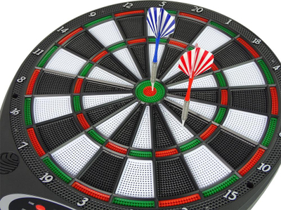 Tabelë elektronike darts Leantoys WJ100, 43x38cm, ekran LCD, shumëngjyrëshe