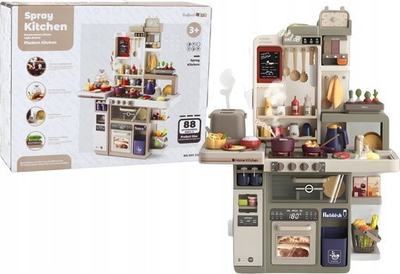 Kuzhinë lodër Beibaolian Spray Kitchen, 88 gjëra lojë, me drita dhe zë, shumëngjyrëshe