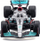 Maket makine Bburago Mercedes AMG F1 W13 E Performance, 1:43, diecast, ngjyrë argjendtë