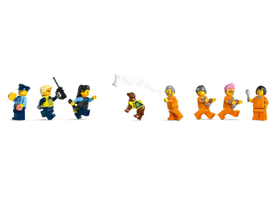 Lodra konstruktore LEGO City Police Prison Island 60419, set ndërtimi, mbi 7 vjeç, shumëngjyrëshe