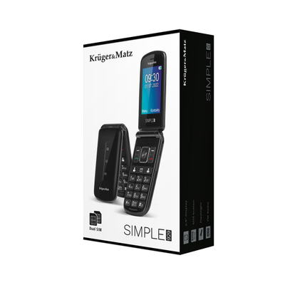 Telefoni Vega Simple 929, 2.8", Dual SIM, i zi
