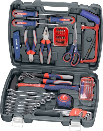 Set veglash KWB 370730, 65 copë, kuti me vete, gri