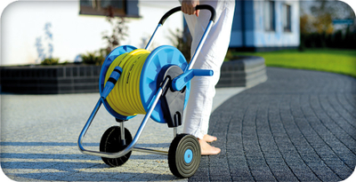 Karrocë zorre uji Cellfast AluPlus 55 260, 60m 1/2", alumini, blu