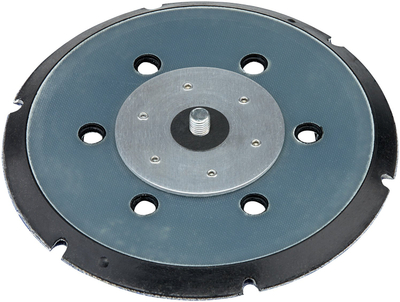 Disk zmerile Flex 228184, me ngjitje me Velcro, 6 vrima, gri