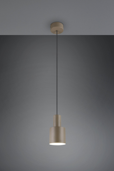 Llambë varëse AGUDO 319400141, cilindrike, metal, bezhë