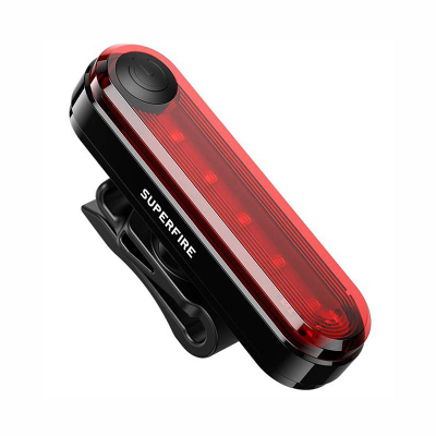 Dritë e pasme për biçikletë Superfire BTL01, USB, 230mAh