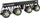 Dritë skenike N-Gear PB-FIVE Partybar, LED RGBW, DMX512, e zezë
