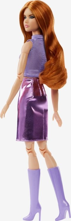 Kukull koleksionare Barbie Looks No. 20, flokë të kuqe, veshje lejla me shkëlqim