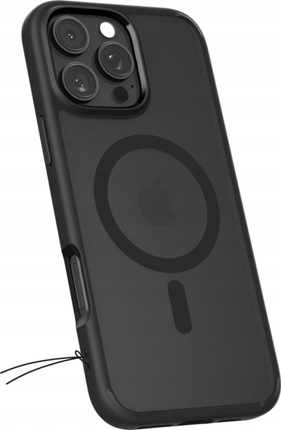 Mbulesë Spigen Ultra Hybrid MagSafe për iPhone 16 Pro, transparente, buzë të zeza