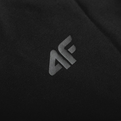 Hanorak për burra 4F M266, me kapuç, me print SPORTSWEAR, i zi