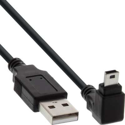 Kabllo USB InLine USB A në mini USB, 0.3 m, USB 2.0, e zezë