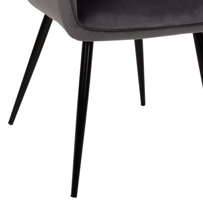 Kolltuk Latrell 55x57x84Hcm (HM8582.01), gri/ zezë