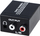 Konvertues audio PAWONIK Optical Converter, Toslink Coaxial në 2x RCA, i zi