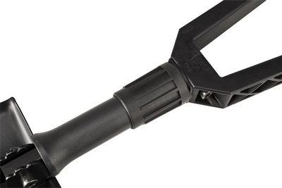 Склоплива лопата без марка, челичен лист 24cm, рачка D-Grip, црна