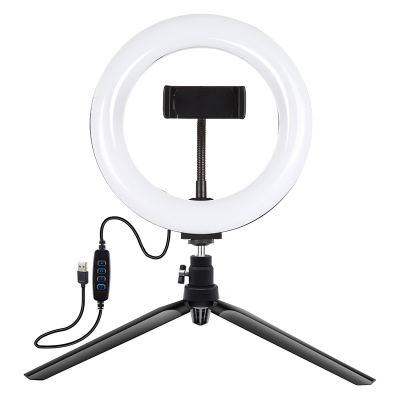 Mbajtës Tripod Puluz me 20cm Rreth LED Vlogging PKT3073B