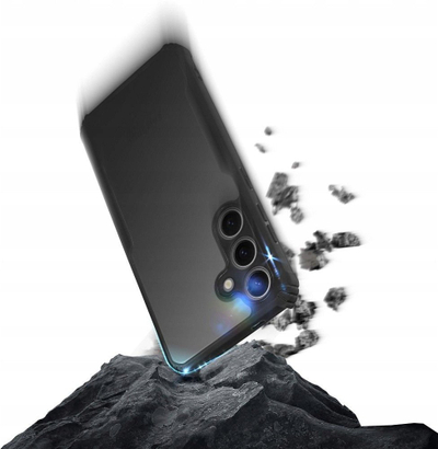 Маса за телефон за Samsung Galaxy S25, TPU и проѕирен акрилик, засилени агли, проѕирна