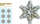 Stiker dekorativ MFP Wooden Snowflakes, set 6 copë, dru, glitter argjendtë