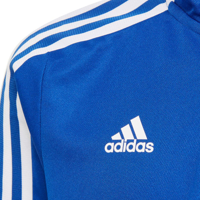 Bluzë stërvitjeje Adidas Tiro 21 Training Top Youth, AEROREADY, me zinxhir gjysmë, blu