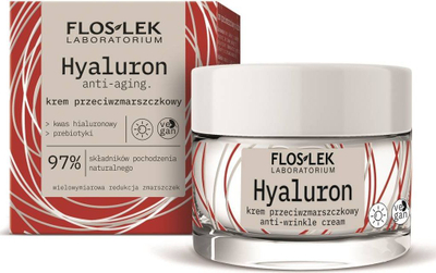 Дневен крем против брчки Floslek Hyaluron, 50 ml, за сите типови кожа