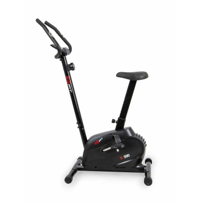 Biçikletë stacionare magnetike EB Fit B590, rrotë 4 kg, 8 shkallë rezistence, e zezë