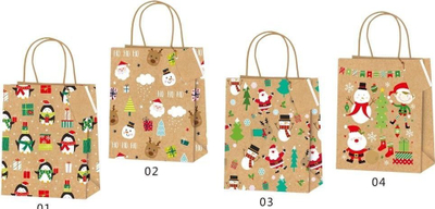 Qese dhuratash NInvest Eco Gift Bag HB 342 M, karton ekologjik, 32 x 26 x 12.5 cm, model festiv