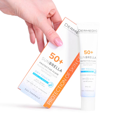 Krem me efekt matifikues Dermedic SUNBRELLA SPF50+, 40ml