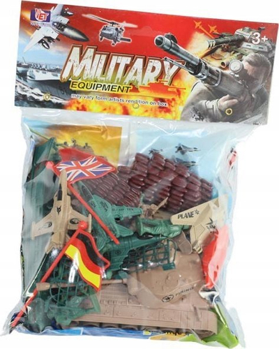 Set lodrash ushtarake Military Equipment, 32 pjesë, ushtarë lodër dhe mjete lufte, shumëngjyrësh
