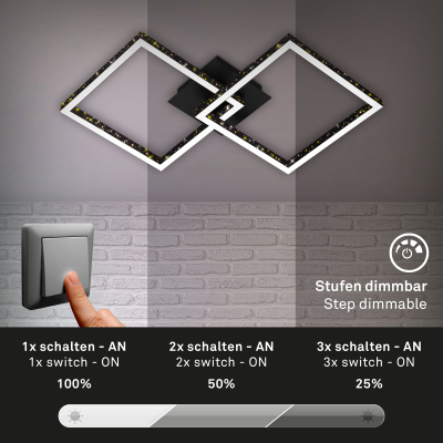 Ndriçues Briloner Led  52 cm, panel LED 20W, 2000 lm, i zi
