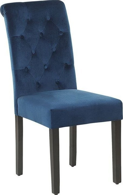 Set karrigesh ngrënie VELVA II, 2 copë, kadife, blu e errët