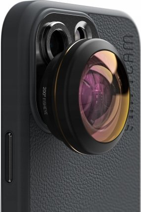Objektiv telefoni ShiftCam LU-FE-200-23-EF, lente fish eye 200°, alumin edhe xham, i zi