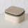 Kuti bizhuterish prej kadifeje Velvet Jewelry Box Caja, 12 x 10 x 6 cm, poliester MDF, bezhë