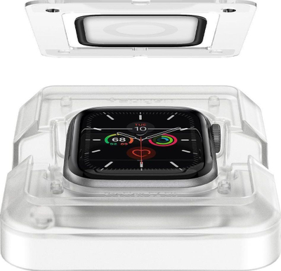 Xhama mbrojtës Spigen EZ Fit për Apple Watch 4/5 (40mm), me kornizë të zezë