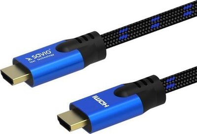 Kabllo HDMI Savio CL-143, 3m, 8K, e zezë
