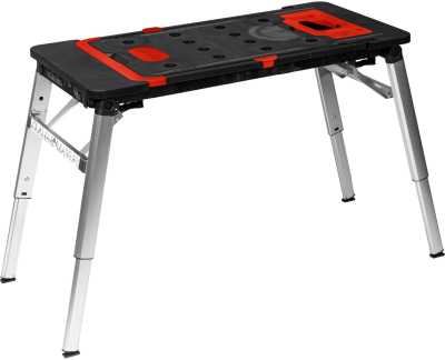Склоплива работна маса Proline 62001, 7 во 1, 1390x590x780 mm, црна со црвена