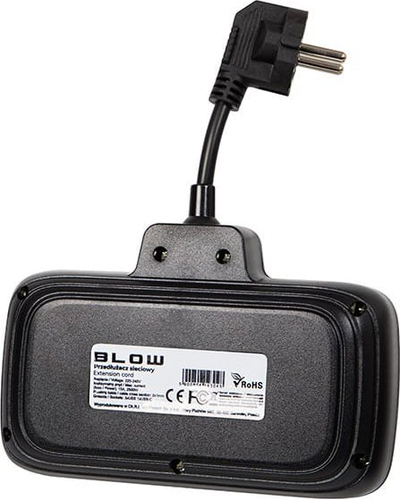 Zgjatëse me prizë Blow PS-310U, 3 porta USB dhe Type C, kabllo 0.1m, e zezë