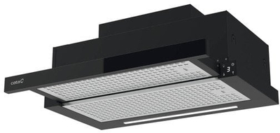 Kapak aspirimi teleskopik Cata TFH 6830 GBK, 600 m³/h, 60 cm, i zi