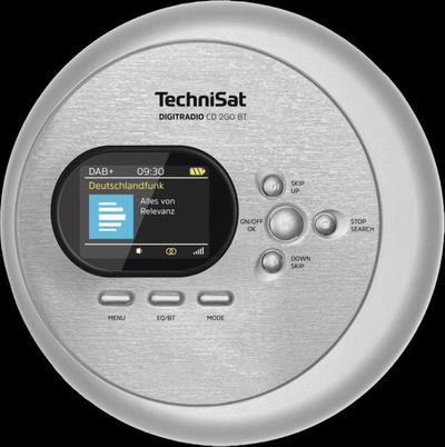 Discman TechniSat DigitRadio CD 2GO BT, DAB+, Bluetooth, argjend