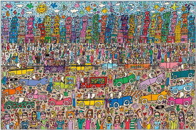 Puzzle Ravensburger James Rizzi City, 5000 copa, shumëngjyrësh