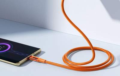 Kabllo USB në USB-C Mcdodo CA-3150, 6A 100W, 1.8m, portokalli