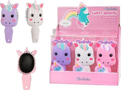 Furçë flokësh Martinelia Sweet Dreams, për kalamaj, me plot lloj-lloj dizajnesh, shumëngjyrëshe
