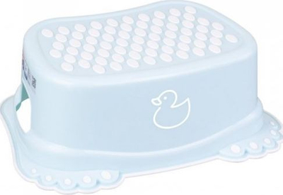 Shkallë tualeti për fëmijë Tega Baby Duck, kundër rrëshqitjes, plastike, blu