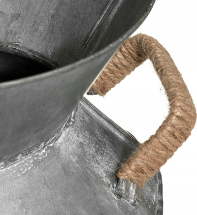 Kovë dekorative Atmosphera Garden Edition, zink, 37cm, gri e zbehur