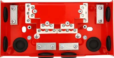 Kuti elektrike zjarrduruese Simet Fireproof Box E90, drejtkëndore, e kuqe