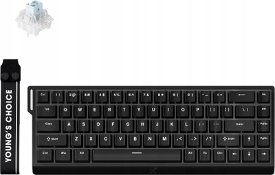 Tastierë mekanike MCHOSE MC Ace68 8, 68 taste, RGB, Ice Blue