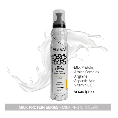 Shkumë për flokë Agiva Milk Protein, 200ml