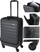 Valixhe udhëtimi XQMAX Suitcase Travel 20", 4 rrota, gri e errët