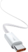 Kabllo karikimi Baseus Dynamic Series, Type C në Type C, 100W, e bardhë
