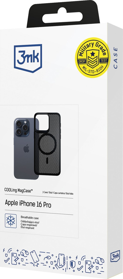 Mbulesë telefoni 3mk COOLing MagCase, MagSafe, antirrëshqitëse, transparente